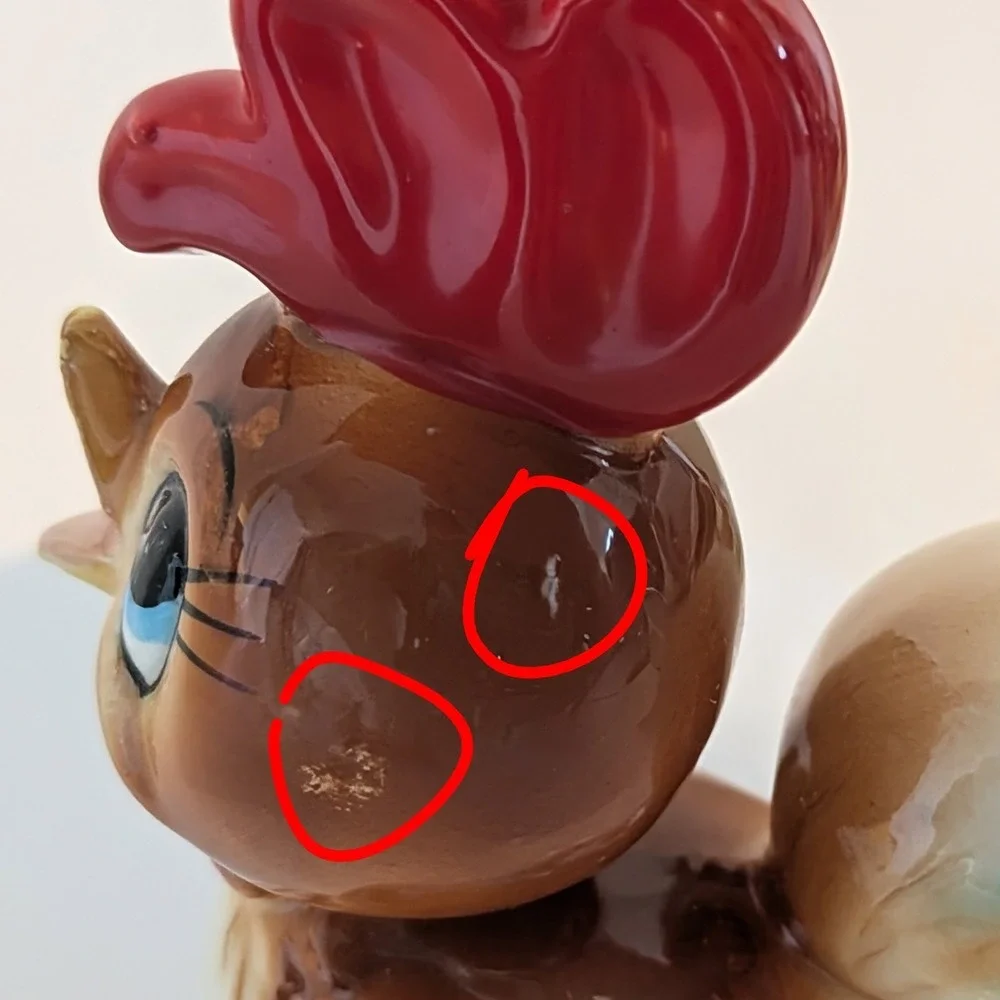 Vintage Norcrest Kitschy Anthropomorphic Rooster Salt And Pepper Shakers